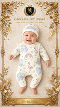Model 1 - Elephant, Flamingo & Rainbow Romper